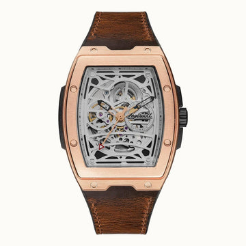 Ingersoll The Challenger Automatic Brown Leather Men's Watch - I12303 | Time Watch Specialists
